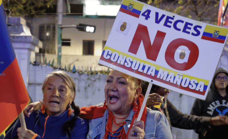  El primer gran revés de Noboa: Ecuador dice no a todas sus reformas constitucionales