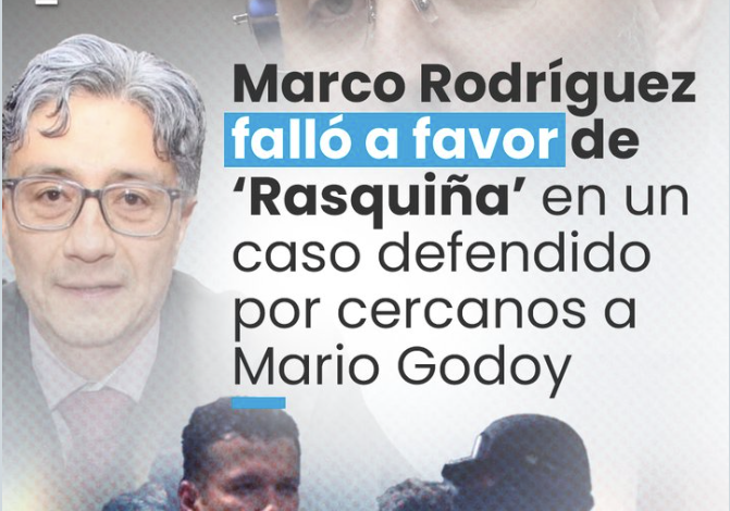  Marco Rodríguez, nuevo presidente (e) de la Corte, falló a favor de ‘Rasquiña’ en un caso defendido por cercanos a Mario Godoy