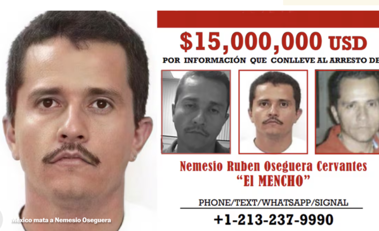  Cae Nemesio Oseguera, ‘El Mencho’, el narco más buscado, en un operativo de seguridad