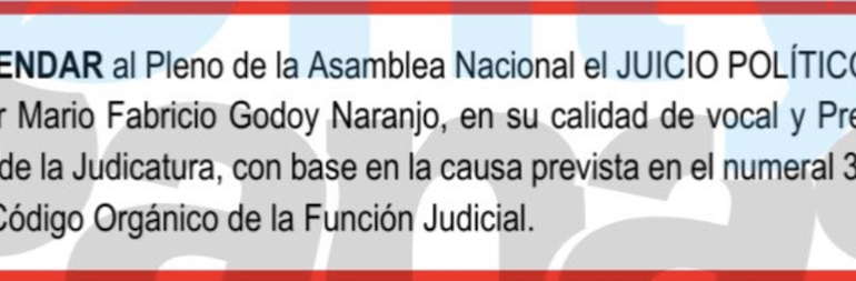  Mario Godoy al borde de la destitución tras informe de Fiscalización