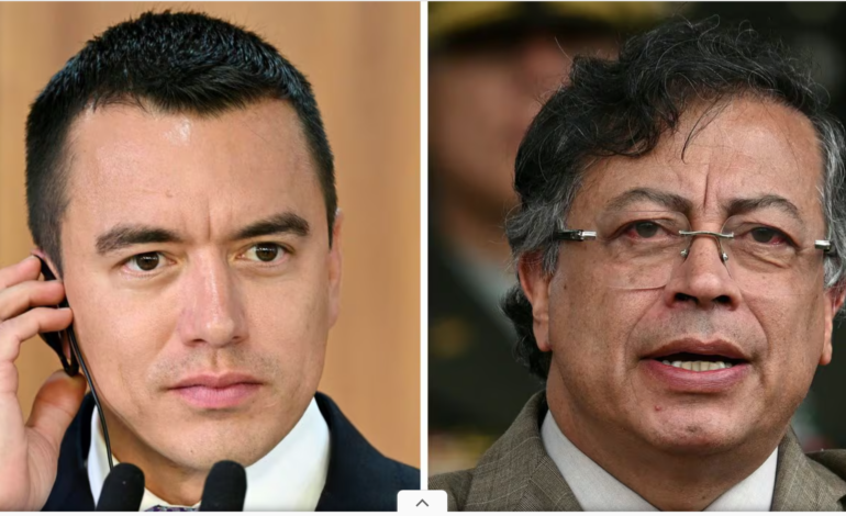  Noboa responde a Petro su comentario sobre Glas: “En la cárcel hay un corrupto que debe responder al Ecuador”