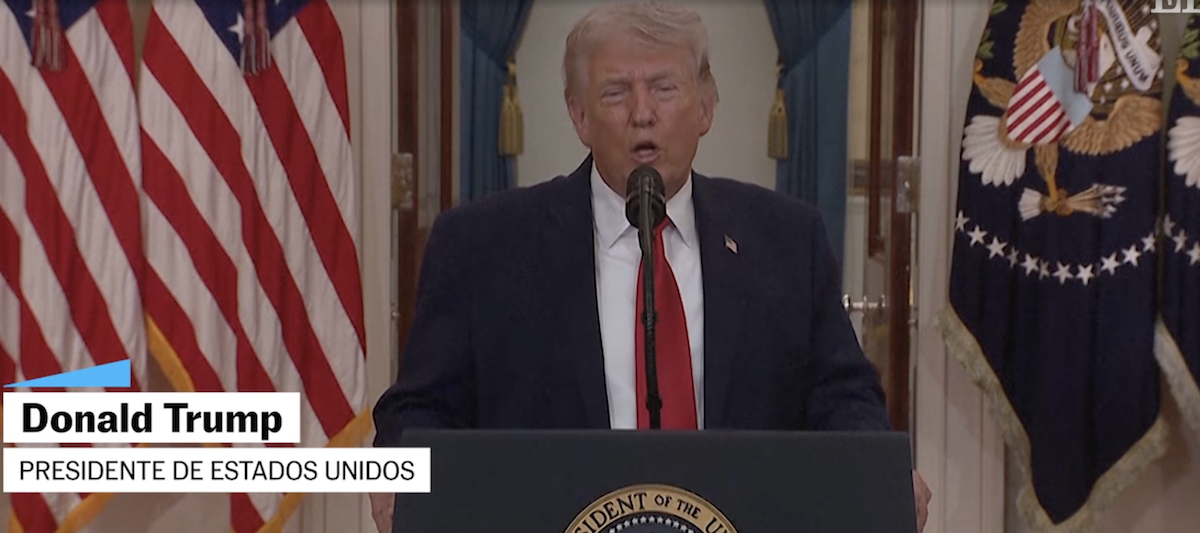 Trump pide paciencia a un público cansado de una guerra que “está a punto de acabar”