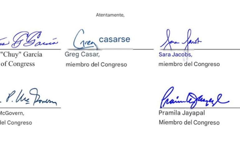  Congresistas de EE.UU. piden frenar operaciones militares en Ecuador y alertan sobre derechos humanos