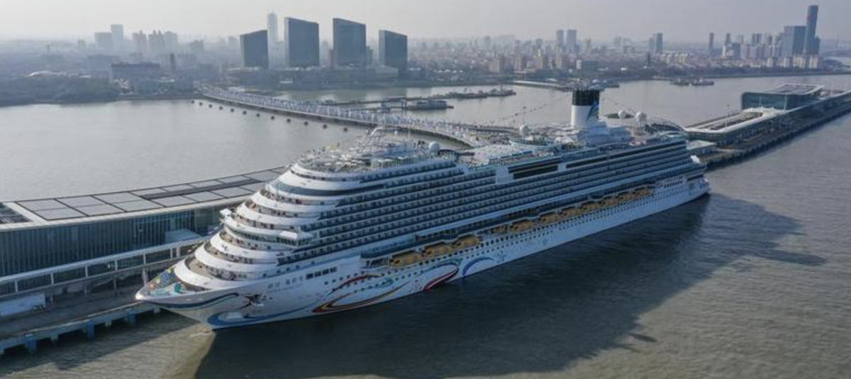 Primer crucero de fabricación china parte de Shanghai en viaje sin paradas y regreso al mismo puerto de origen