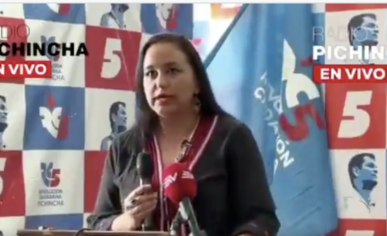  Gabriela Rivadeneira denuncia una “ruptura democrática” y lleva el caso de la Revolución Ciudadana ante la CIDH, la ONU y la OEA